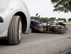 Motorcycle accident scene